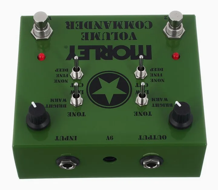 Morley Volume Commander, footswitch z bliska