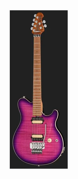 Music Man Axis Ollalieberry Flame, gryf i podstrunnica z boku