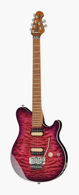 Music Man Axis Ollalieberry Quilt z bliska od przodu