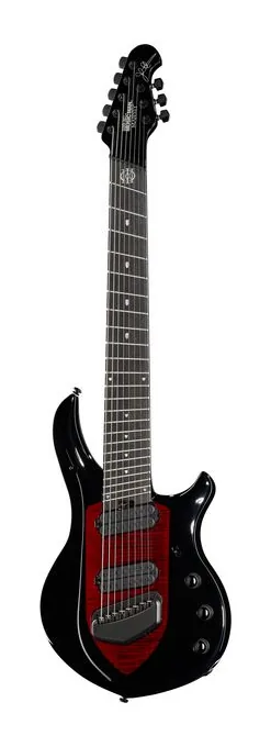 Music Man John Petrucci Majesty 7 BF ujęta od przodu na neutralnym tle