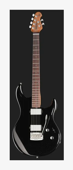 Music Man Luke IV HH Black Sparkle, przetworniki i gałki regulacji