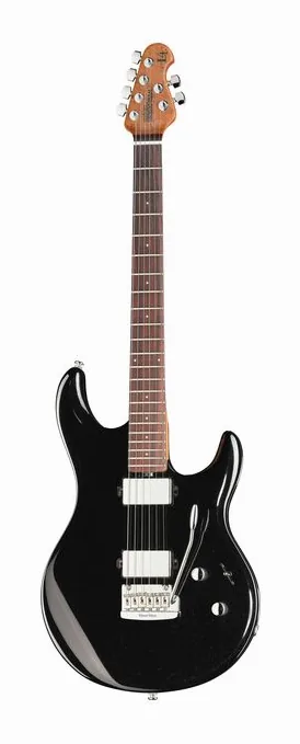 Music Man Luke IV HH Black Sparkle sfotografowana frontalnie