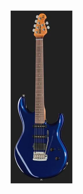 Music Man Luke IV HSS Butane Blue, profil boczny korpusu