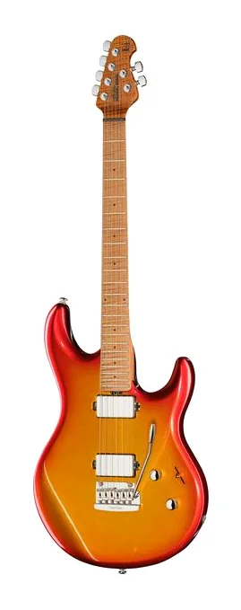 Music Man Luke IV HH Fireball sfotografowana frontalnie
