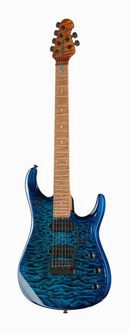 Music Man Petrucci JP15 Ultramarine QT ujęta od przodu na neutralnym tle
