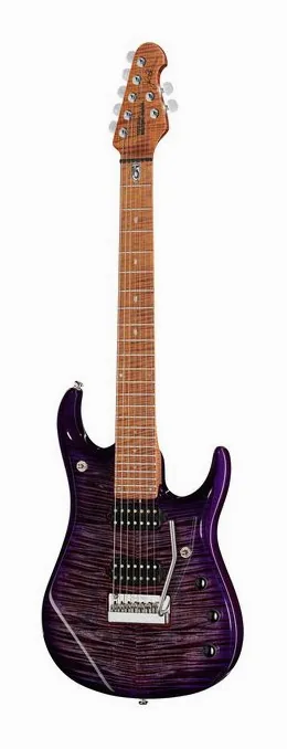 Music Man Petrucci JP15 7 Purple Nebula sfotografowana frontalnie