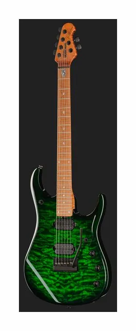 Music Man Petrucci JP15 Green Tiger QT, przetworniki i gałki regulacji