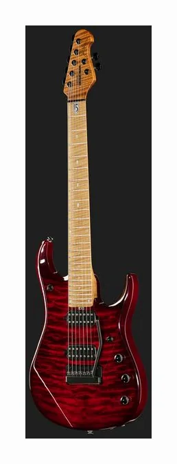 Music Man Petrucci JP15 7 Red Tide Quilt, linie korpusu z góry