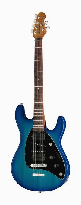 Music Man Steve Morse Standard Bl. Burst ujęta od przodu na neutralnym tle