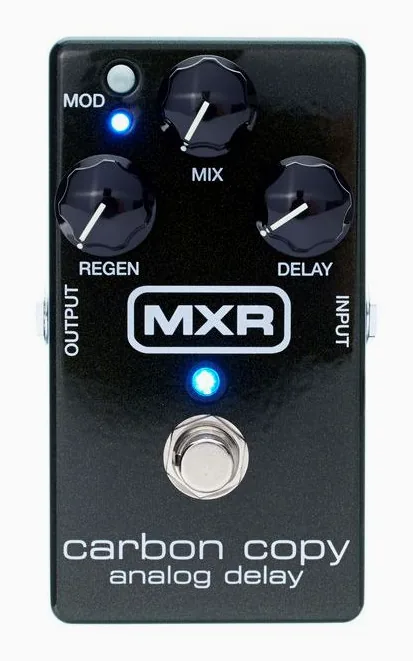MXR M169 Carbon Copy Analog Delay, grafika panelu górnego