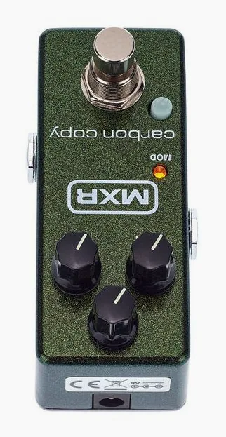 MXR M299 Copy Mini Analog Delay, dioda i przełącznik nożny