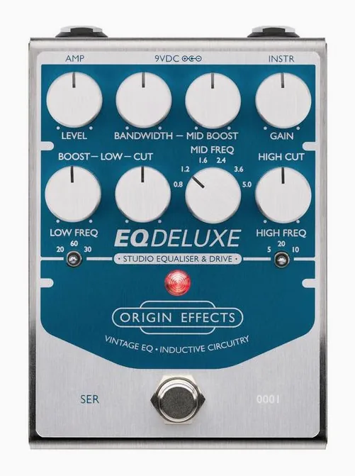 Origin Effects EQ Deluxe Studio EQ & Drive, grafika panelu górnego