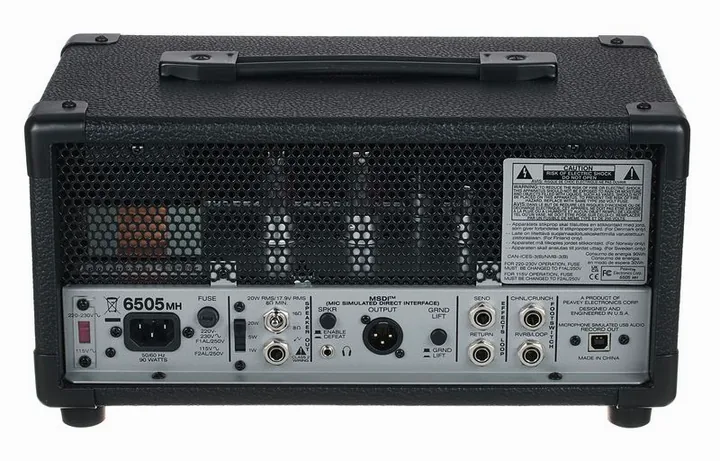 Peavey 6505 MH, widok z góry na head
