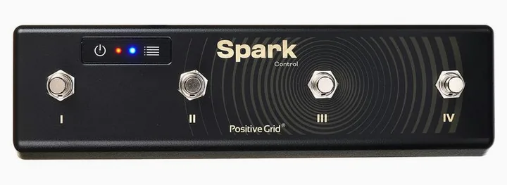 Positive Grid Spark Control, widok z góry na head
