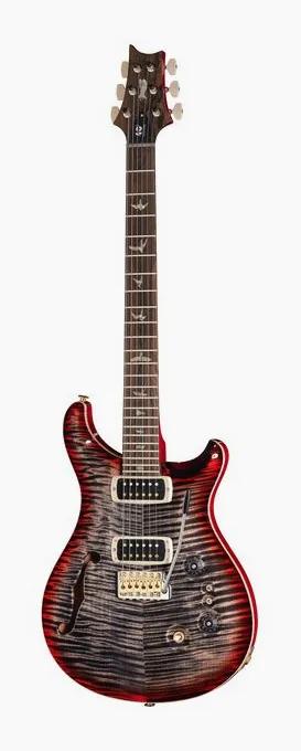 PRS 40th Custom 24-08 Semi Ltd CCB ujęta od przodu na neutralnym tle