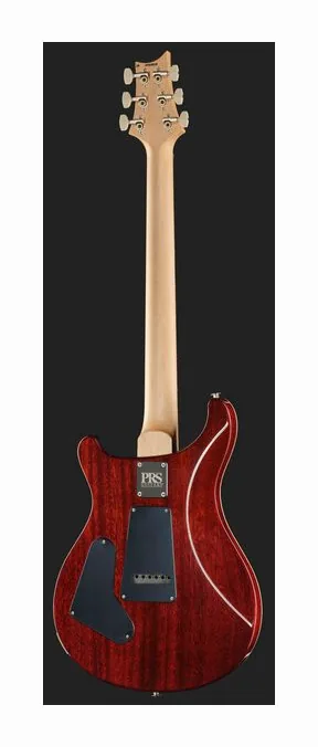 PRS CE 24 Fire Red Burst, główka z kluczami i logo