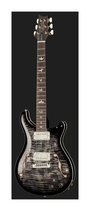 PRS Hollowbody II Piezo CB, główka z kluczami i logo