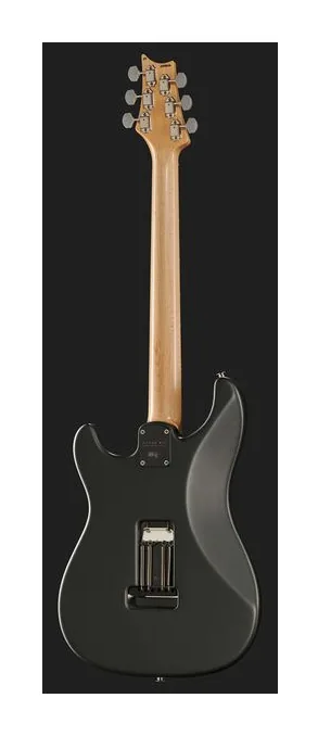 PRS JM Silver Sky RW Black Plum ujęta od przodu na neutralnym tle