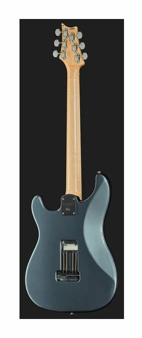 PRS JM Silver Sky RW Venetian Blue, główka z kluczami i logo