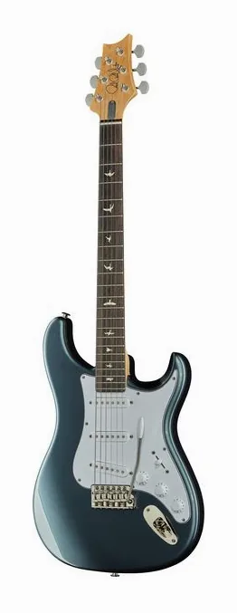 PRS JM Silver Sky RW Venetian Blue widziana od przodu