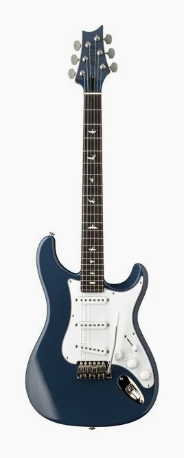 PRS JM Silver Sky Defender LTD AB ujęta od przodu na neutralnym tle