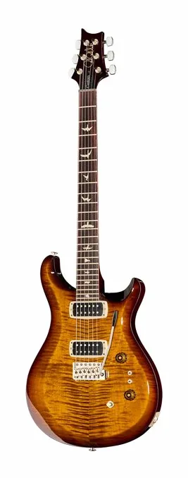 PRS S2 Custom 24-08 Black Amber z bliska od przodu