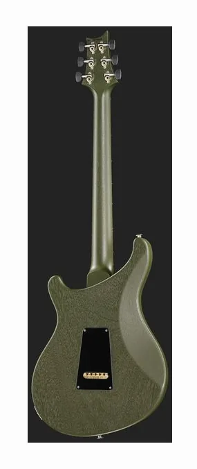 PRS S2 Vela Satin HHT Macha Green, główka z kluczami i logo