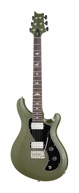 PRS S2 Vela Satin HHT Macha Green widziana od przodu