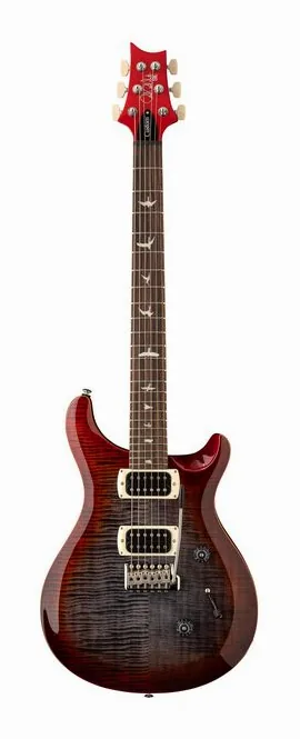PRS SE Custom 24 Charcoal Cherry B widziana od przodu