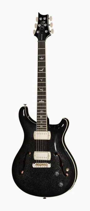 PRS SE Hollowbody Standard Dog HSB z bliska od przodu