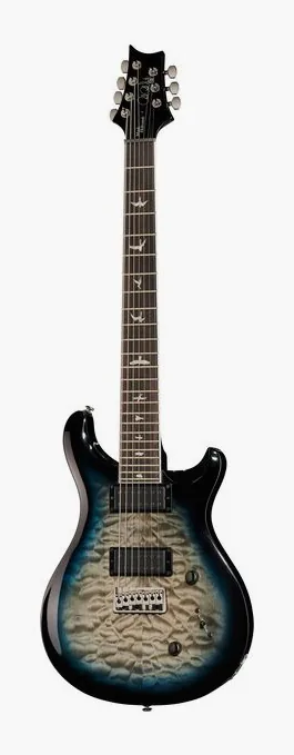 PRS SE Mark Holcomb SVN HL ujęta od przodu na neutralnym tle