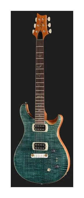 PRS SE Pauls Guitar Teal Black sfotografowana frontalnie