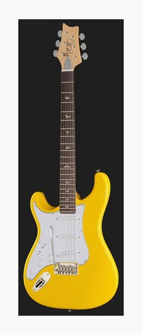 PRS SE Silver Sky Dandy Lion LH, linie korpusu z góry