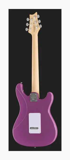 PRS SE Silver Sky Summit Purple LH, profil boczny korpusu