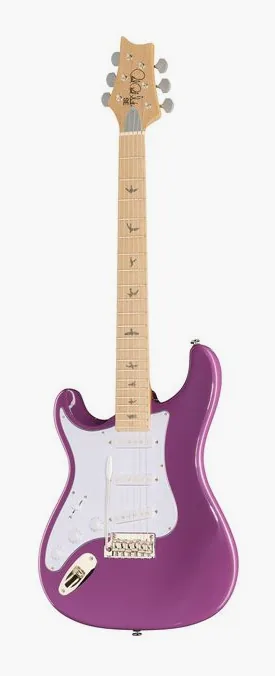PRS SE Silver Sky Summit Purple LH sfotografowana frontalnie