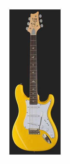 PRS SE Silver Sky Dandy Lion, korpus i lakier z bliska