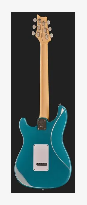 PRS SE Silver Sky Nylon Blue, korpus i lakier z bliska