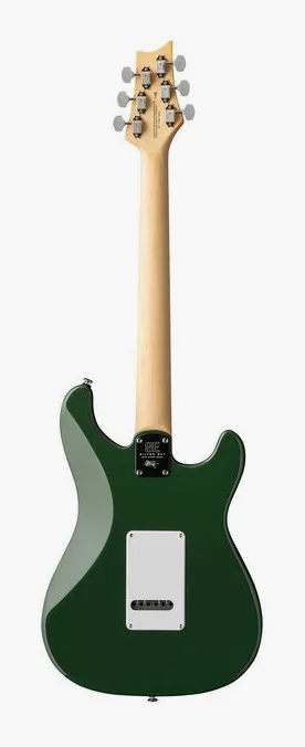 PRS SE Silver Sky Laurel Green LH, profil boczny korpusu