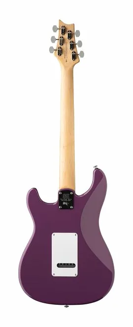 PRS SE Silver Sky Summit Purple, główka z kluczami i logo