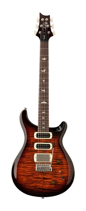 PRS SE Studio Orange Tiger SB sfotografowana frontalnie