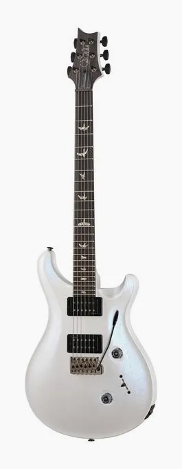 PRS Standard 24 Pearl White sfotografowana frontalnie