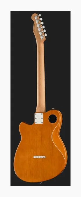 Reverend Charger Cleancut Powder Yellow, gryf i podstrunnica z boku