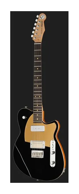 Reverend Charger H90 Midnight Black, przetworniki i gałki regulacji