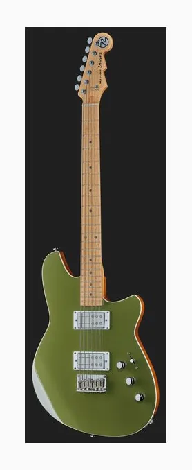 Reverend Descent Baritone Army Green, główka z kluczami i logo