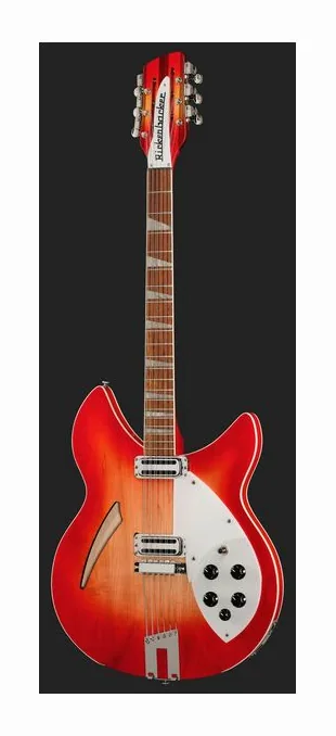 Rickenbacker 360/12C63 Fireglo 12-string, przełącznik przetworników i gniazdo wyjściowe