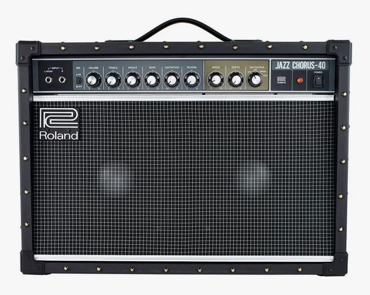 Roland JC-40, tył ze złączami