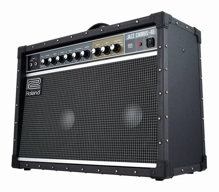 Roland JC-40, tył ze złączami