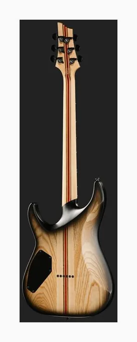 Schecter C-1 Pale Moon SNBB, korpus i lakier z bliska