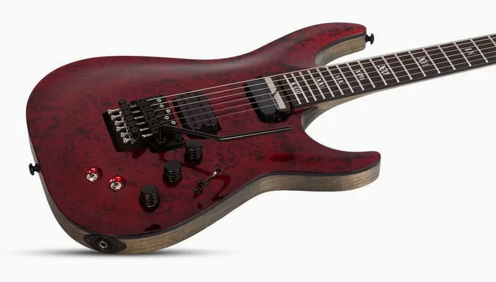 Schecter C-1 FR S Apocalypse Red Reign, tył korpusu