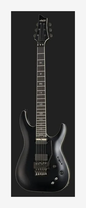 Schecter C-1 FR S Apocalypse Red Reign ujęta od przodu na neutralnym tle